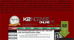 Desktop Screenshot of k2bathsaltonline.com